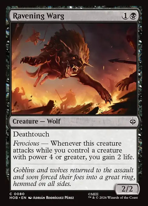HOB-080 Ravening Warg | Common (EN)