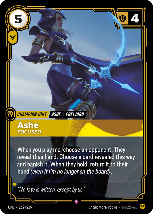 UNL-169/219 Ashe - Focused | Rare