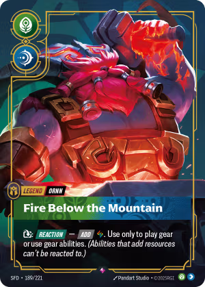 SFD-189/221 | Fire Below the Mountain | Rare