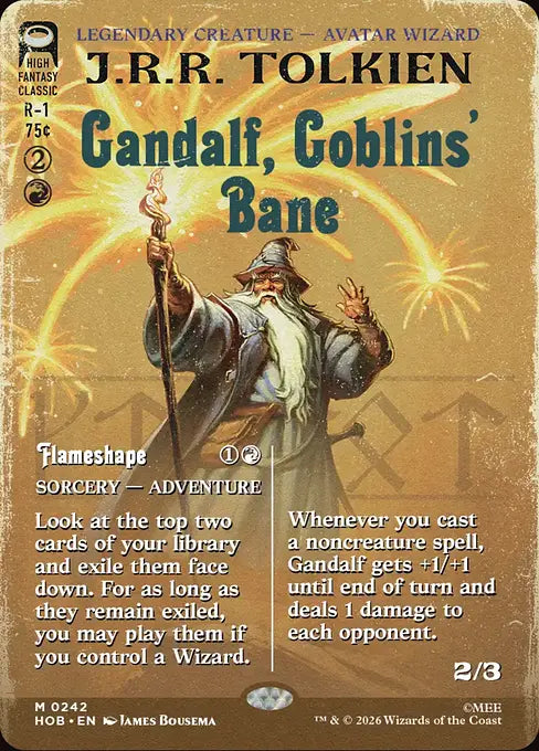 HOB-242 Gandalf, Goblins' Bane (Borderless) | Mythic (EN)
