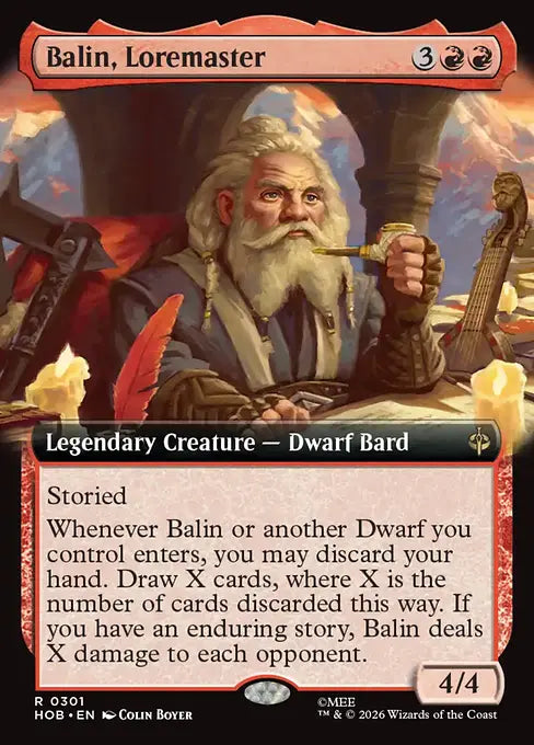HOB-301 Balin, Loremaster (Extended Art) | Rare (EN)