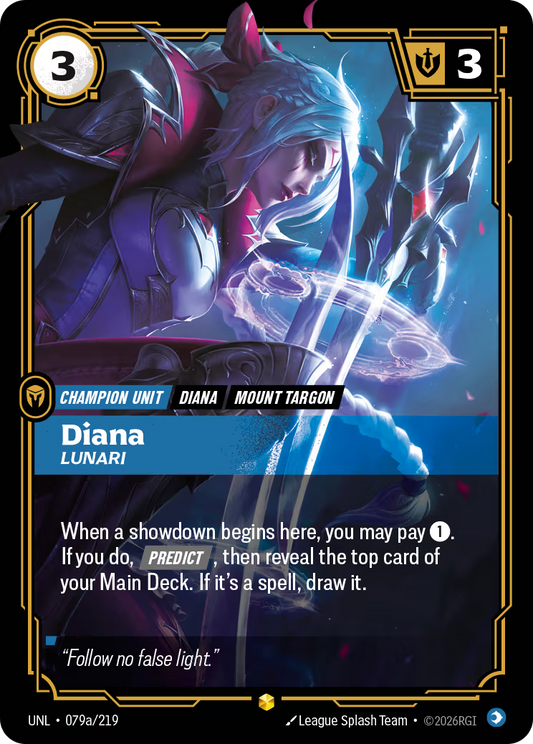 UNL-079a/219 Diana - Lunari (Alternate Art)| Showcase
