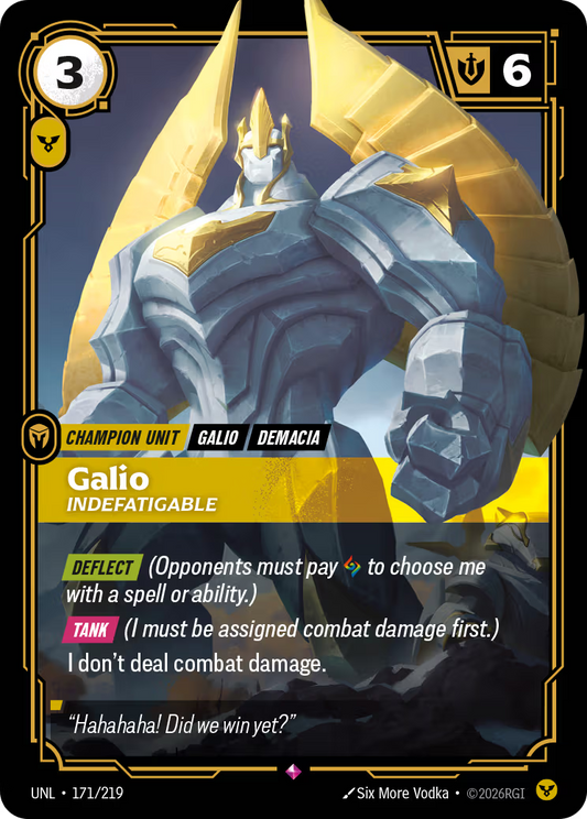 UNL-171/219 Galio - Indefatigable | Rare