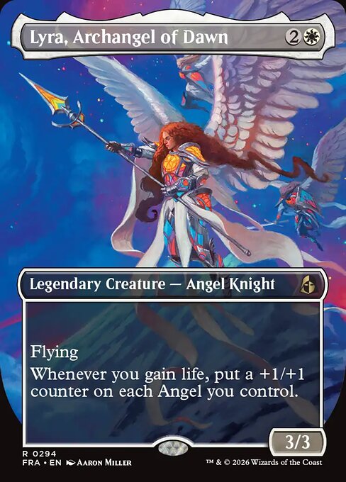 FRA-294 Lyra, Archangel of Dawn (Borderless) | Rare (EN)
