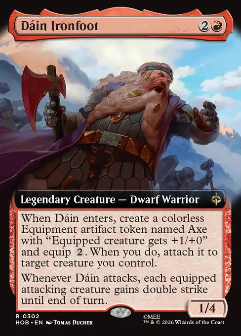 HOB-302 Dain Ironfoot (Extended Art) | Rare (EN)