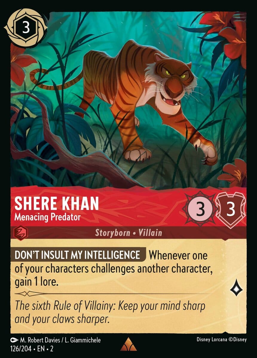 Set 2-126 | Shere Khan - Menacing Predator | Rare
