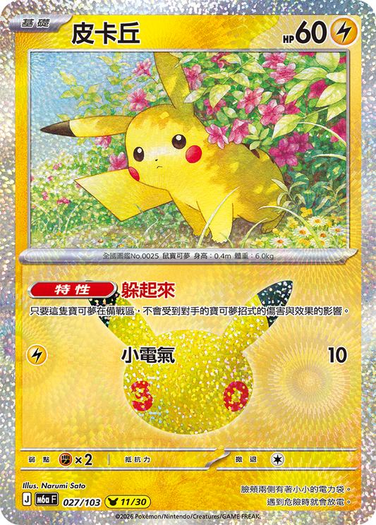 M6aF 027/103 皮卡丘 | - | CT
