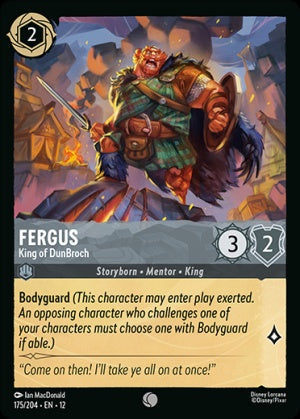 Set12-175 | Fergus – King of DunBroch | Common | Non-Foil
