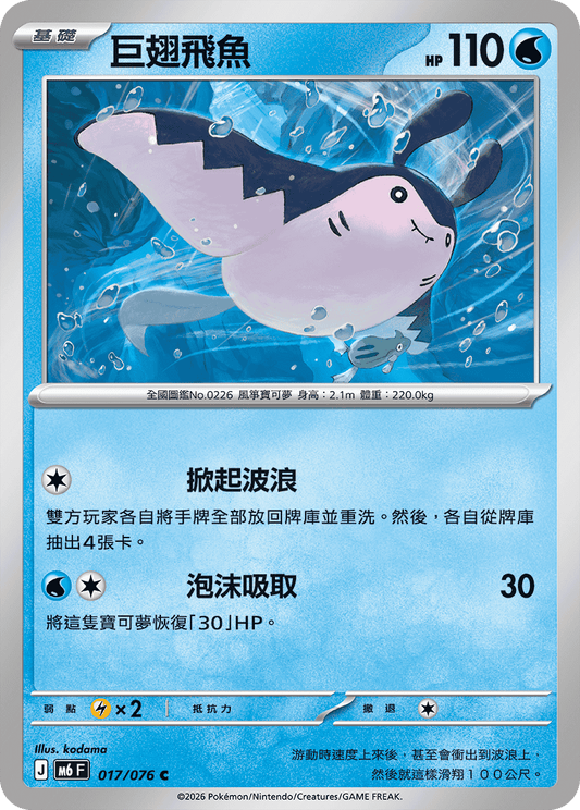 M6F 017/076 巨翅飛魚 | C | CT