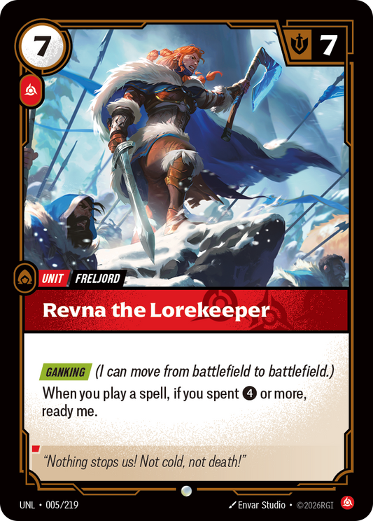 UNL-005/219 Revna the Lorekeeper | Common