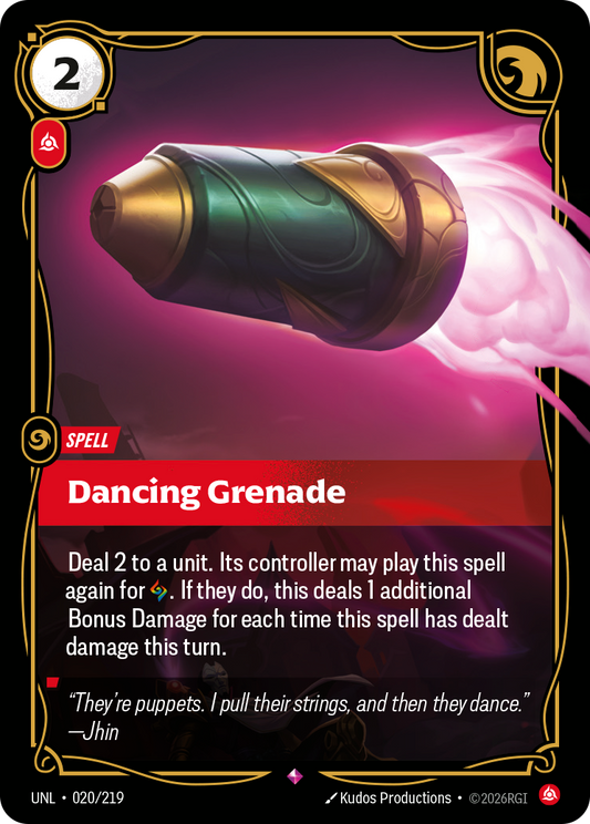 UNL-020/219 Dancing Grenade | Rare
