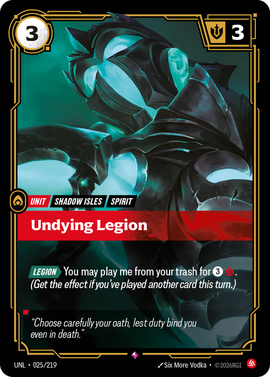 UNL-025/219 Undying Legion | Rare