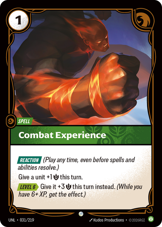 UNL-031/219 Combat Experience | Common