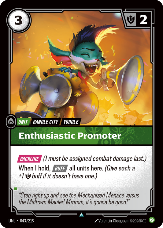 UNL-043/219 Enthusiastic Promoter | Uncommon