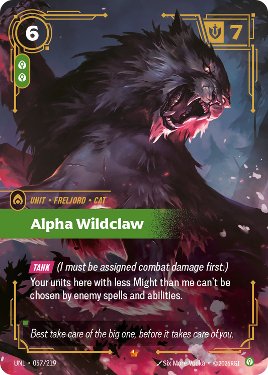 UNL-057/219 Alpha Wildclaw | Epic
