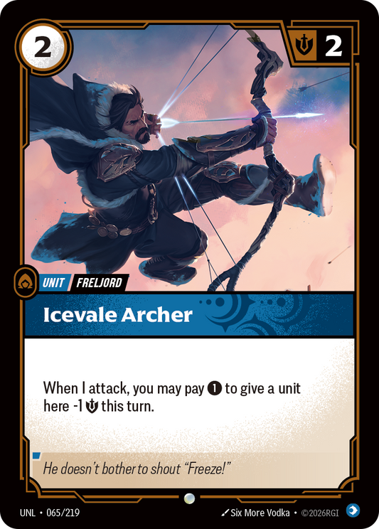 UNL-065/219 Icevale Archer | Common