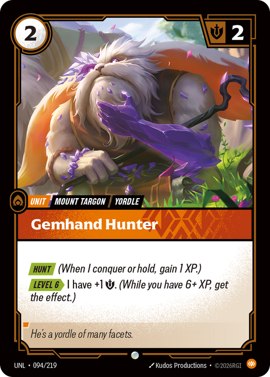 UNL-094/219 Gemhand Hunter | Common