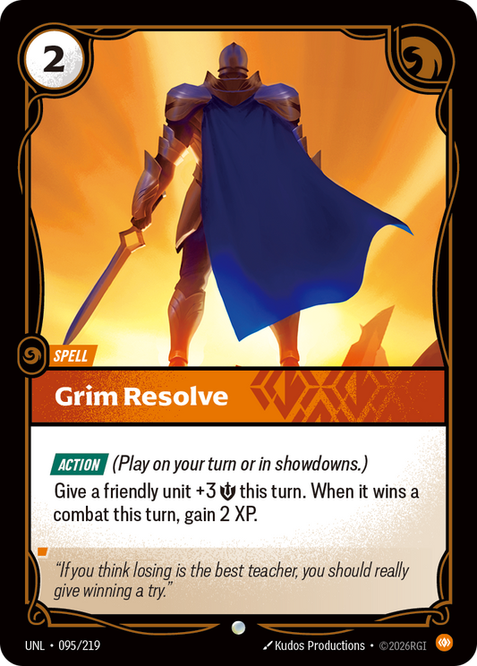 UNL-095/219 Grim Resolve | Common