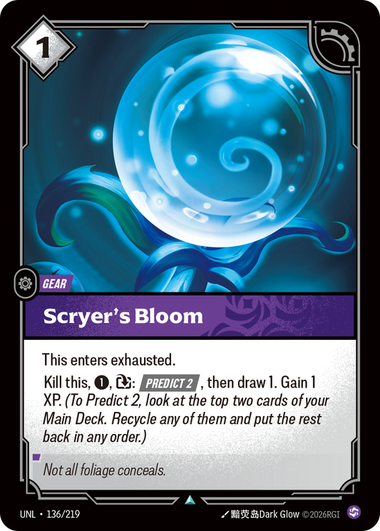 UNL-136/219 Scryer's Bloom | Uncommon