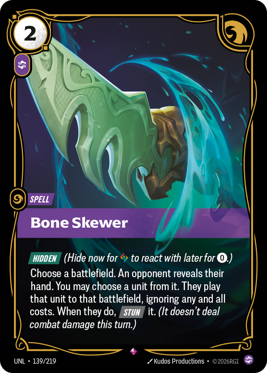 UNL-139/219 Bone Skewer | Rare