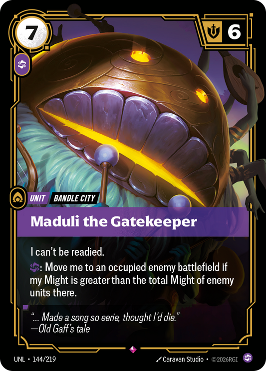 UNL-144/219 Maduli the Gatekeeper | Rare