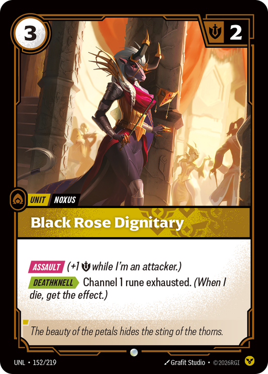 UNL-152/219 Black Rose Dignitary | Common