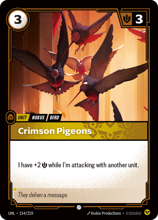 UNL-154/219 Crimson Pigeons | Common