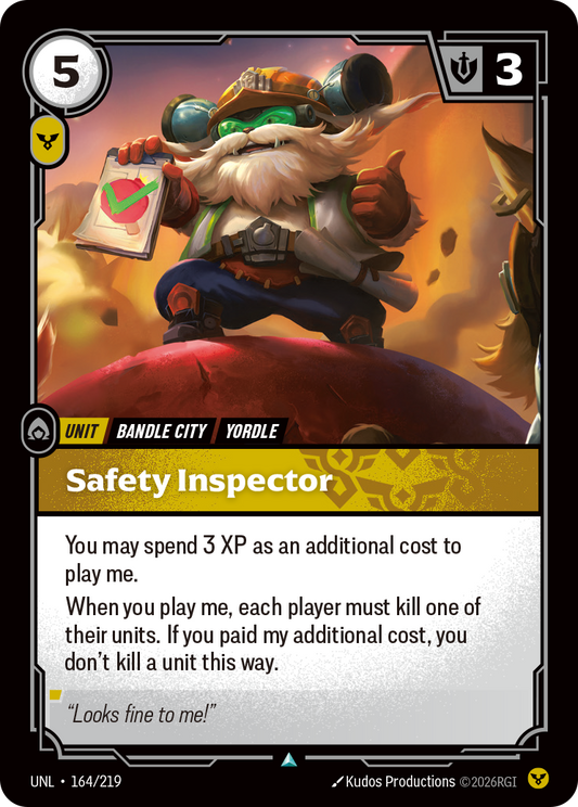 UNL-164/219 Safety Inspector | Uncommon