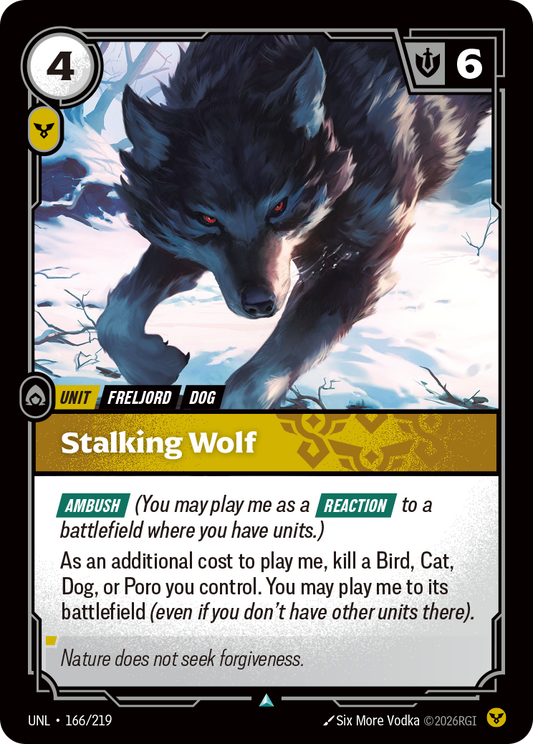 UNL-166/219 Stalking Wolf | Uncommon