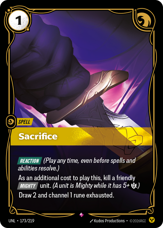 UNL-173/219 Sacrifice | Rare