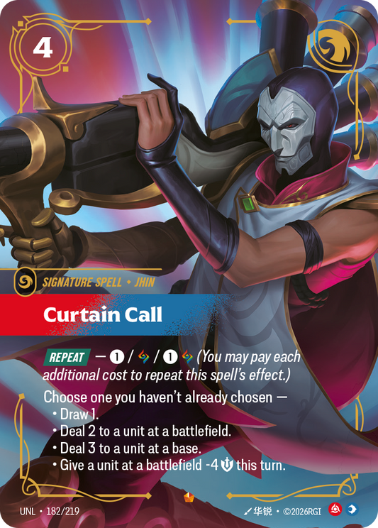 UNL-182/219 Curtain Call | Epic