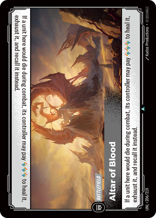 UNL-206/219 Altar of Blood | Uncommon