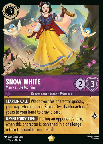 Set12-037 | Snow White – Merry as the Morning | Legendary | Foil
